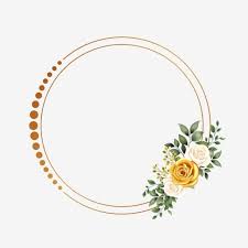 Circle Frame With Gold Flower Design Wedding Wedding Invitation Gold Png Transparent Clipart Image And Psd File For Free Download Flower Frame Hand Embroidery Patterns Flowers Pink Flowers Background