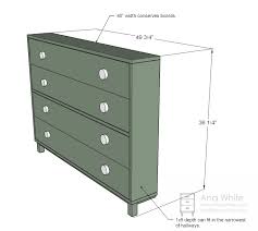 The simple, classical design with a touch of tradition looks great with other furniture in the hemnes series. Shoe Dresser Ana White