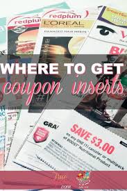 Where Can I Buy Coupon Inserts Where To Get Coupons Coupon Inserts Newspaper Coupon