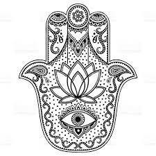 Vector Hamsa Hand Drawn Symbol Hamsa Hand Tattoo How To Draw Hands Hamsa Tattoo
