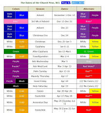 Purple is a color of both penitence and royalty used during the preparatory seasons of advent and lent. Colors Of The Christian Church Year Liturgical Colours Church Christian Church