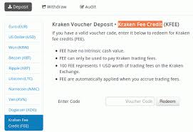 You can withdraw money from the funding tab in your kraken account. Kraken Fee Credit Voucher Code