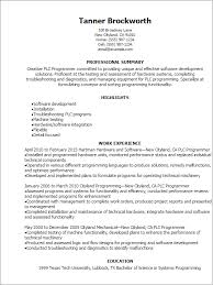 The need for good programming professionals has dramatically increased in the industry today, all one needs to have is a good command over the. Professional Plc Programmer Resume Templates To Showcase Your Talent Myperfectresume