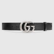 Leather Belt With Double G Buckle