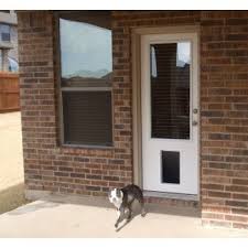 exterior door with built in pet door