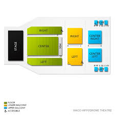 Waco Hippodrome Theatre 2019 Seating Chart