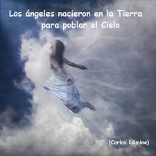 Cielo azul sol rayos de detrás de las nubes. Imagenes De Angeles Con Frases Y Mensajes