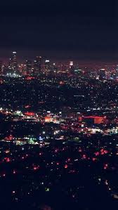 City View Night Light Red Iphone 6 Wallpaper City View Night City View Wallpaper
