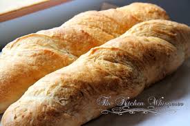 crusty french baguettes