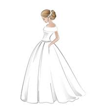 Can a bride draw her own wedding dress? Wedding Dress Sketch Vector Images Over 1 400