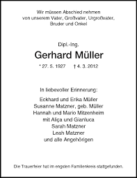 Upgrade to ep premium and verify your profile to customize the. Traueranzeigen Von Gerhard Muller Trauer Hna De