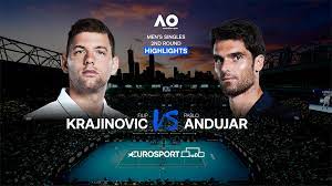 Spain, born in 1986 (35 years old), category: Australian Open 2021 Filip Krajinovic Pablo Andujar Single Men 2nd Round Highlights Tennis Video Eurosport