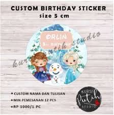More images for stiker ulang tahun anak frozen » Sticker Birthday Ulang Tahun Bento Tema Frozen Diameter 5cm Terbaru Juli 2021 Harga Murah Kualitas Terjamin Blibli