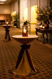 Square tables have more space in the center than round ones, so centerpieces need to be larger. Event Decorating On A Budget