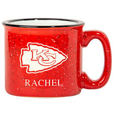 Youll love showing off your team spirit in this girls black aviator long sleeve zip jacket. Kansas City Chiefs Red 15oz Personalized Campfire Mug