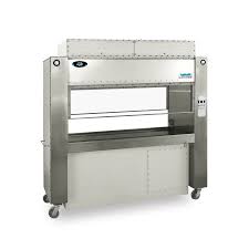 The air is pulled under the work surface and through a back wall plenum through a motor blower. Biosafety Cabinets Nuaire