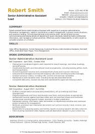 Administrative assistant resumes need to highlight strong interpersonal skills. Senior Administrative Assistant Resume Samples Qwikresume