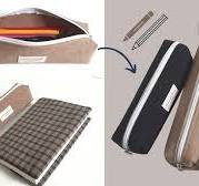 ENG) 캔버스 필통 만드는 방법 👝 직장인, 새학기 필기구 파우치를 깔별로 만들기 DIY