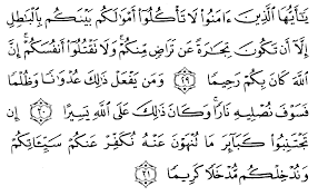 Compare all quran translations v2.0. Tafsir Ibnu Katsir Surah An Nisaa Ayat 29 31 Alqur Anmulia