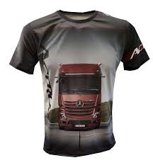 Mercedes Benz Actros T Shirt Outdoor Camiseta Travel Maglietta Tir Truck Lkw Amfanwear Basic Shirt Travel Mercedes Benz Benz