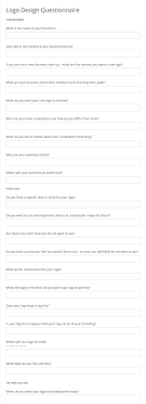 Logo Design Questionnaire Template 123 Form Builder Marni is a very creative, and highly skilled web designer. logo design questionnaire template