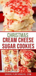 Sweet and creamy and delicious. Cream Cheese Christmas Sugar Cookies Brooklyn Farm Girl