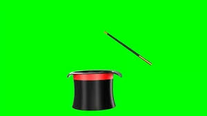 Magic Hat And Magic Wand On Green Screen Ad Hat Magic Screen Wand Magic Hat Greenscreen Magic Wand