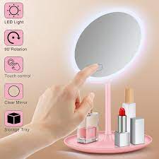 Overstock.com has been visited by 1m+ users in the past month Desktop Mirror Makeup Mirror With Rechargeable Led Light Mini Storage Foldable Cosmetic Mirror Shopee Singapore