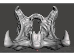 Predator mask half face,alien mouth mask moive cosplay props halloween party accessories for adult. Predator Face Mask Opened Mouth By Purgedsoul Thingiverse