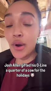 Josh Allen gifted his offensive lineman 1/4th of a COW for Christmas 🐮 ,  via TSN Sports, #BuiltInBuffalo