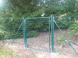 Vert (ral 6005) et noir (ral9005). Portillon Jardin Grillage Vert Kit Complet Pret A Poser Photos