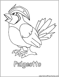 Free printable pidgey pokemon coloring page for kids to download, pokemon coloring pages Pidgeotto Coloring Page