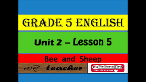 The teacher's manual has reduced copies of the pupil's text with the answer key beside the exercises. English Lesson Bee And Sheep Grade 5 Unit 2 Lesson 5 Scholarship English Lesson Youtube
