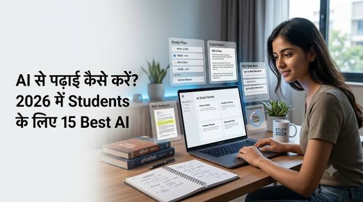 AI Se Padhai Kaise Kare? 2026 के 15 Best AI Tools for Students