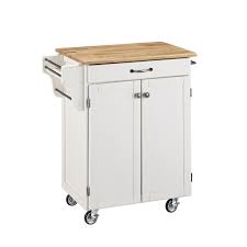 Huge savings on over 500,000 home improvement products, knowledgeable customer service 7 days a week, and free shipping offers on faucets, lighting, door hardware, venting, appliances, and much more. Amazon Com Create A Cart White Kitchen Cart With Wood Top With Home Styles Kitchen Islands Carts