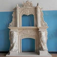 Now any home can have the look of elegance and grandeur found in the great homes in europe. Custom Made Modern Large White Marble Overmantel Fireplace Surround With Lion Designs For Sale Mokk 173 You Fine Sculpture