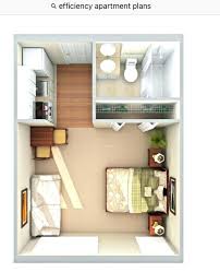 Pin By Maerie Mouze On Efficiency Studio Apartment Floor Plans Studio Apartment Layout Apartment Layout