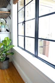 Painted Black Window Frames Chatfield Court Black Window Frames Black Window Trims Interior Windows