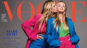 Her latest prestigious booking is landing the cover of harper's. Heidi Klum Und Tochter Leni Gemeinsam Auf Vogue Cover Kultur Nordbayern De