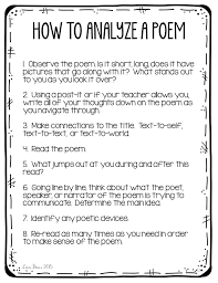 Space online exercise for 8th. Poetry Analysis For Middle School Students