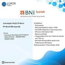 11 kuningan, jakarta 12960 telp: Lowongan Kerja Info Lowongan Kerja Pt Bank Bni Syariah Merupakan Anak Perusahaan Bank Bni Info Lowongan Ker Membaca Problem Solving Kota Palembang