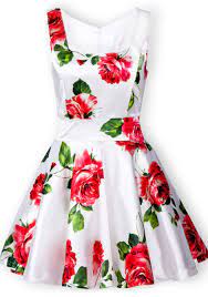 Check spelling or type a new query. White Dress Red Flowers Floral Dress Casual Fashion Red Floral Dress