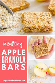 These apple oat bars are a perfect snack bar accompaniment for being on the go. Healthy Apple Pie Oat Bars Low Sugar Snack For Kids
