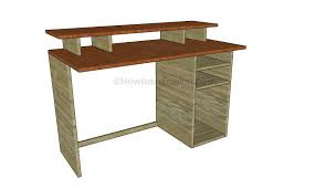 Free Computer Desk Plans Howtospecialist How To Build Step By Step Diy Plans Computer Desk Plans Diy Desk Plans Built In Computer Desk