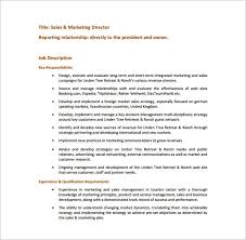 To provide support for various departments as needed in the attainment of stated goals. 9 Marketing Director Job Description Templates Free Sample Example Format Download Free Premium Templates