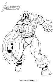 Coloriage A Imprimer Captain America Avengers Gratuit Et Colorier Captain America Coloring Pages Coloring Pages Avengers Coloring Pages
