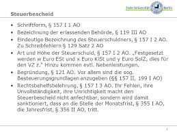 Nach seiner ansicht sehen die vorschriften über die aufteilung einer gesamtschuld gemäß §§ 268 bis 280 ao keine möglichkeit vor, dass der schuldner. Vorlesung Steuerverwaltungsrecht Dienstag Den 30 April Ppt Video Online Herunterladen
