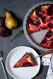 Rote Beete Birnen Quiche Mit Ziegenkase Apple And Ginger Rezept Rezepte Ziegenkase Vegetarische Rezepte