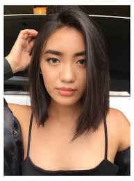 Small Face Girl Straight Hair Short Hair Style Straight Short Hair One Of The Most Popular In 2020 Haircuts Straight Hair Straight Bob Hairstyles Thick Hair Styles
