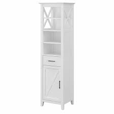 4.4 out of 5 stars. Key West Tall Bathroom Storage Cabinet In White Ash Engineered Wood Kws168was 03